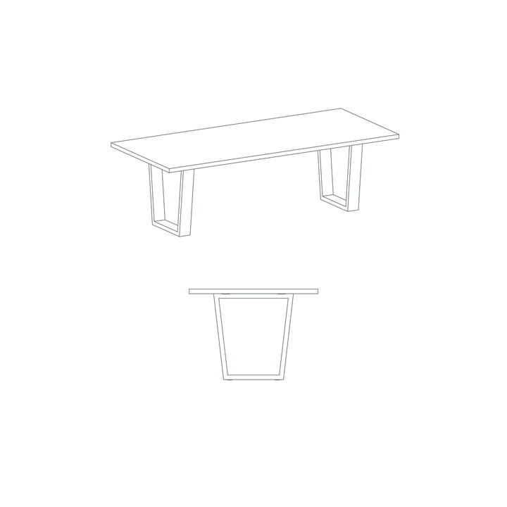 长方形餐桌图